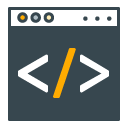 Coding Filled Outline Icon
