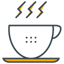 Coffee filled outline Icon