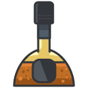 Cognac Filled Outline Icon