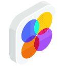 Color Palette Isometric Icon