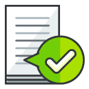 Confirm Document Filled Outline Icon