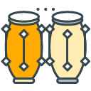 Conga filled outline Icon