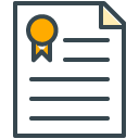 Contract filled outline Icon