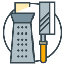 Cooking Utensils filled outline Icon