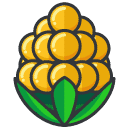 Corn Filled Outline Icon