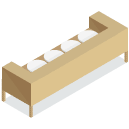 Couch Isometric Icon
