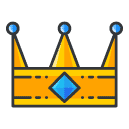 Crown Filled Outline Icon