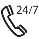Customer Service 24 7 line Icon