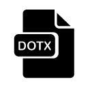 DOTX glyph Icon
