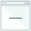 Delete Webpage Flat Icon
