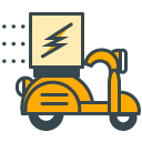 Delivery filled outline Icon
