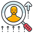 Developing HR Strategy Filled Outline Icon