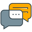 Dialogue filled outline Icon