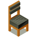 Dining Chair Isometric Icon