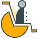 Disabled filled outline Icon