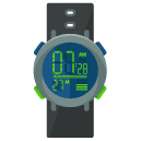 Diving Watch Flat Icon
