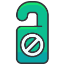 Do Not Disturb Filled Outline Icon