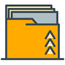 Documents filled outline Icon