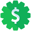 Dollar Sticker Flat Icon
