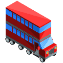 Double Decker Bus Isometric Icon