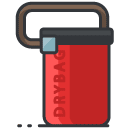 Dry Bag Filled Outline Icon