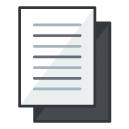 Duplicate Document Filled Outline Icon