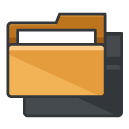 Duplicate Filled Outline Icon