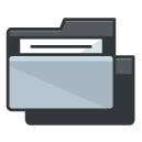 Duplicate Folder Filled Outline Icon