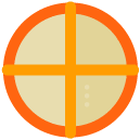 Earth Symbol Flat Icon