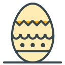 Easter filled outline Icon