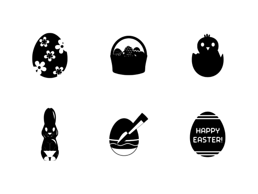 Easter-glyph-icons
