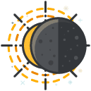 Eclipse Filled Outline Icon
