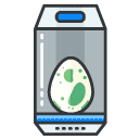 Egg Canister Filled Outline Icon