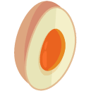 Egg Half Isometric Icon