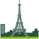 Eiffel Tower Flat Icon