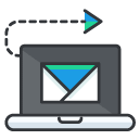 Email Marketing Filled Outline Icon