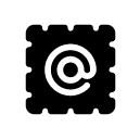 Email stamp glyph Icon