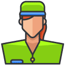 Employee Woman Filled Outline Icon