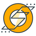 Energy Saving filled outline Icon