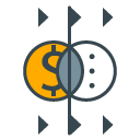 Exchange filled outline Icon
