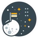 Exploration filled outline Icon