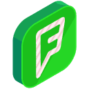 F Isometric Icon