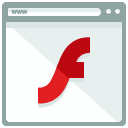F Webpage Flat Icon