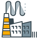 Factory filled outline Icon