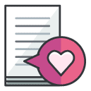 Favorite Document Filled Outline Icon