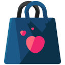 Favorite Shopping Bag Flat Icon