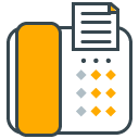 Fax filled outline Icon