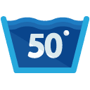 Fifty Degrees Flat Icon