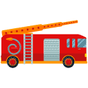 Fire Truck Flat Icon
