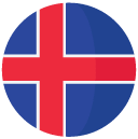 country flag flat round icon